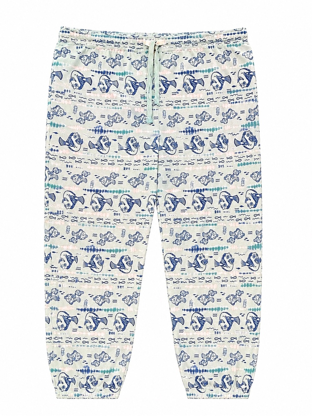 Disney Pixar Finding Nemo Dory Jogger Pajama Lounge Pants Mint Green XL Rare